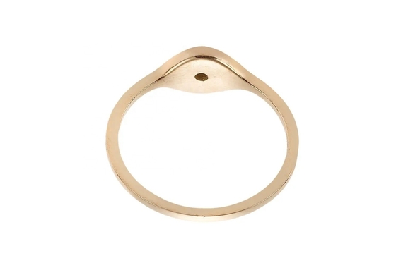 925 Sterling Silver Evil Eye Diamond Band Ring con argento placcato stile classico
