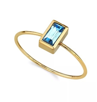 Anello in cristallo di zirconia cubica in oro 14K OEM Anello in strass