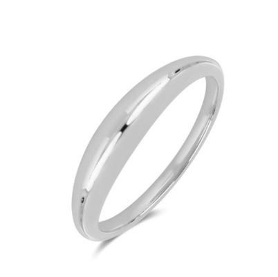Anelli da donna impilabili in argento sterling Boho piatto placcato oro 18 carati