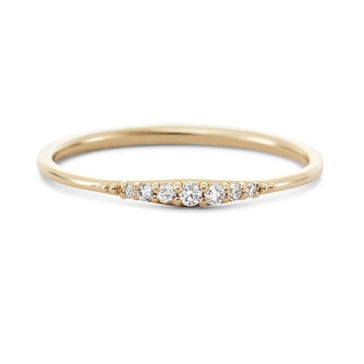 Semplicemente 14K oro rivestito Manifattura Impilazione sottile 925 Sterling anelli d'argento