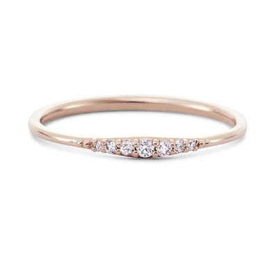 Semplicemente 14K oro rivestito Manifattura Impilazione sottile 925 Sterling anelli d'argento