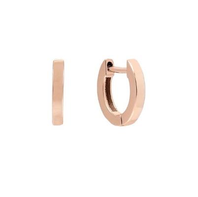 Minimalista Huggies di moda 925 Sterling Silver orecchini unisex con rivestimento in oro 18K