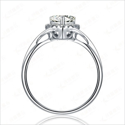 Heart Delicate Weeding Rings 925 Sterling Silver Jewelry for Women Accessori di moda