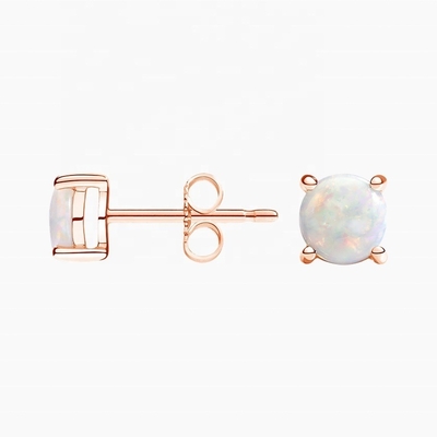 Ingrosso Bianco Opal 925 Sterling Silver Stud orecchini per gioielli da donna