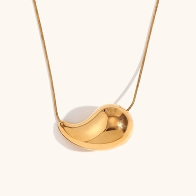 Colletto a lacrime in oro 18K personalizzato 45+5cm Colletto a lacrime in ottone