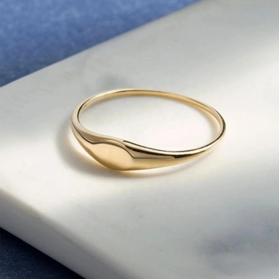 925 Sterling Silver 18K Gold Plated Band Rings Gioielli per donne Uomo Accessori unisex