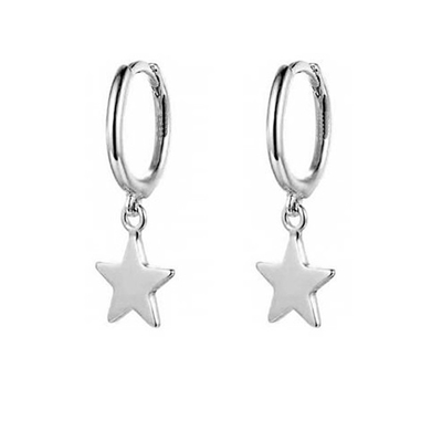 Orecchini in forma di stella in ottone 14K in oro per donne Gioielli semplici di tutti i giorni