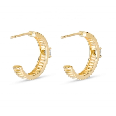 Dames Cubic Zirconia diamanti anelli a gancio ottone rotondo taglio brillante