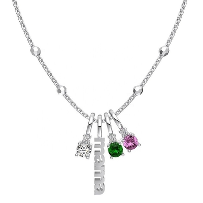 Colletto bianco CZ 4mm 925 d'argento femminile Colletto di pietra zirconico di lusso fai da te