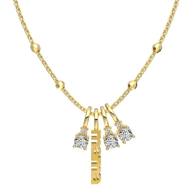 Colletto bianco CZ 4mm 925 d'argento femminile Colletto di pietra zirconico di lusso fai da te