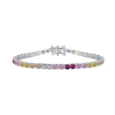 Braccialetto da tennis in argento sterling 925 per donne