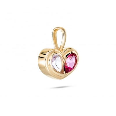 Giorno di San Valentino Regalo Colore di cuore in forma di pietra preziosa Pendentile collane per il fidanzamento