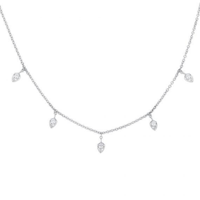 Catena dorata da 18K 925 Sterling Silver Fine Necklace Per Donne Princess Cut Design