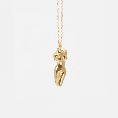 925 Sterling Silver Venus Corpo di donna pendente collana personalizzabile per il tuo abito