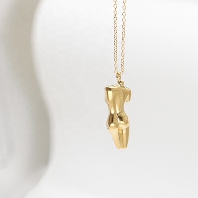 925 Sterling Silver Venus Corpo di donna pendente collana personalizzabile per il tuo abito