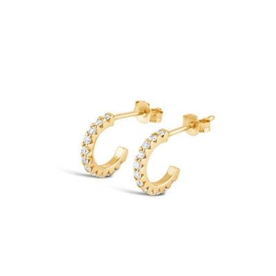 Ricambi in oro 18K mini cubo zircon piccolo anelli a anello aperto con taglio principessa