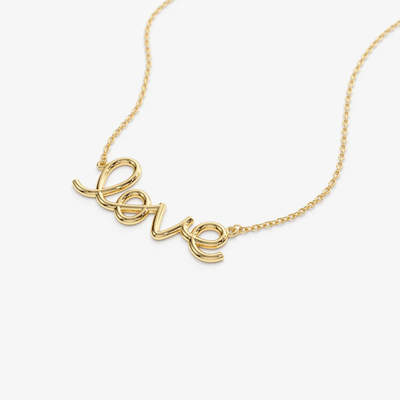 Collare d'amore placcato oro 14K per donne regalo di San Valentino