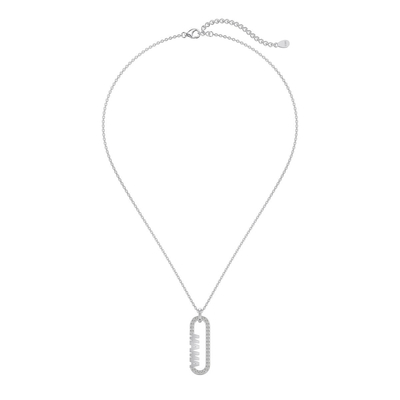 18k oro mamma clip pendente collana in 925 sterling argento