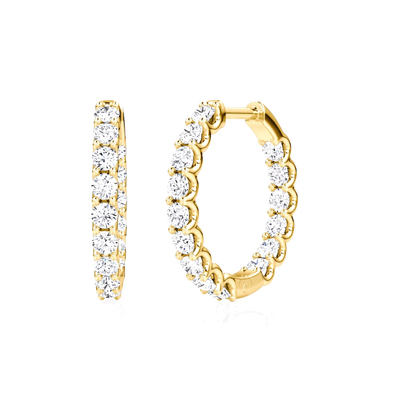 925 Sterling Silver Fine Jewelry Hoop Earrings Perfetti per ogni occasione