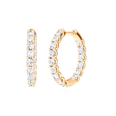 925 Sterling Silver Fine Jewelry Hoop Earrings Perfetti per ogni occasione