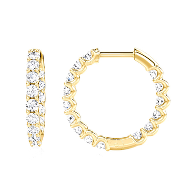 925 Sterling Silver Fine Jewelry Hoop Earrings Perfetti per ogni occasione