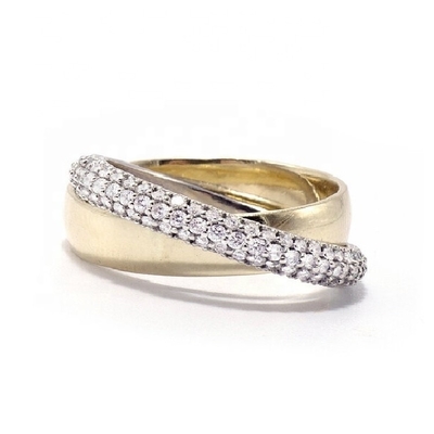 Moda Anelli unisex anelli a rotelle anello a cupola anello di diamante anello di oro placcato anello d' argento sterling