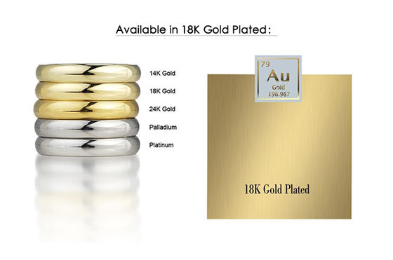 Unico 18K Dorato Piramide 925 Sterling Silver doppio abbracciate orecchini Chunky gioielli impermeabili