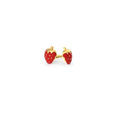 Orecchini per bambini 925 Sterling Silver Strawberry Stud 92,5% Purezza