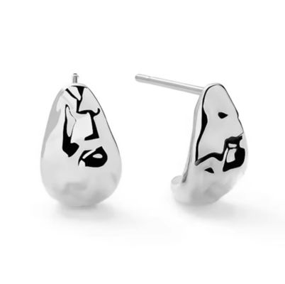 Custom Brand Jewelry Luxury Wholesale Best Selling 925 Silver Hoop Earrings for Women