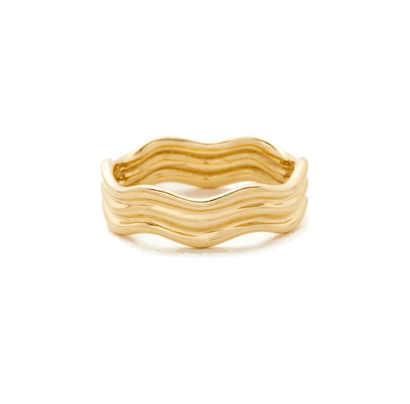 Anello in oro 14K per donne e uomini in stile classico