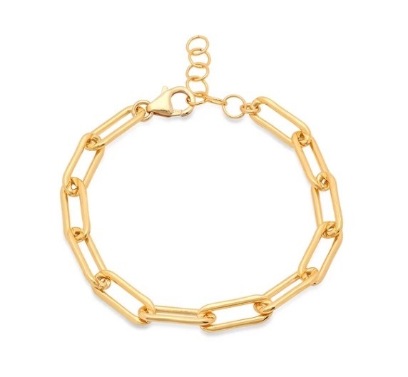 Braccialetto in ottone più spessa 18K Catena d'oro per uomini e donne in varie lunghezze di Karen