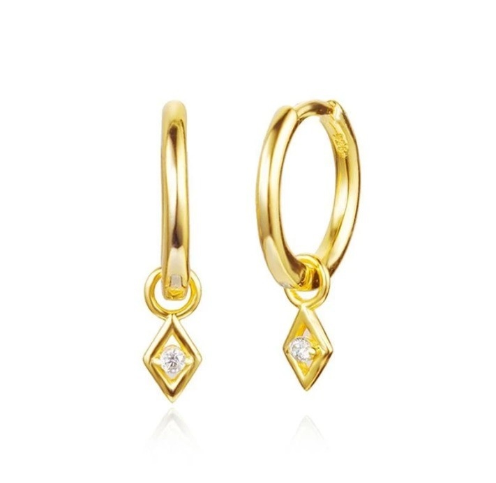 Opzione colore di pietra di tendenza 18k oro vero placcato anello d'angolo anello in 925 sterling argento