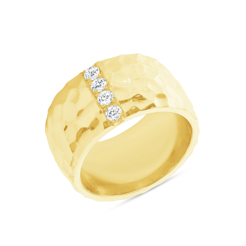 Dimensioni 6 - Dimensioni 10 Maschile Eternity Band 18K Anelli in ottone placcati in oro