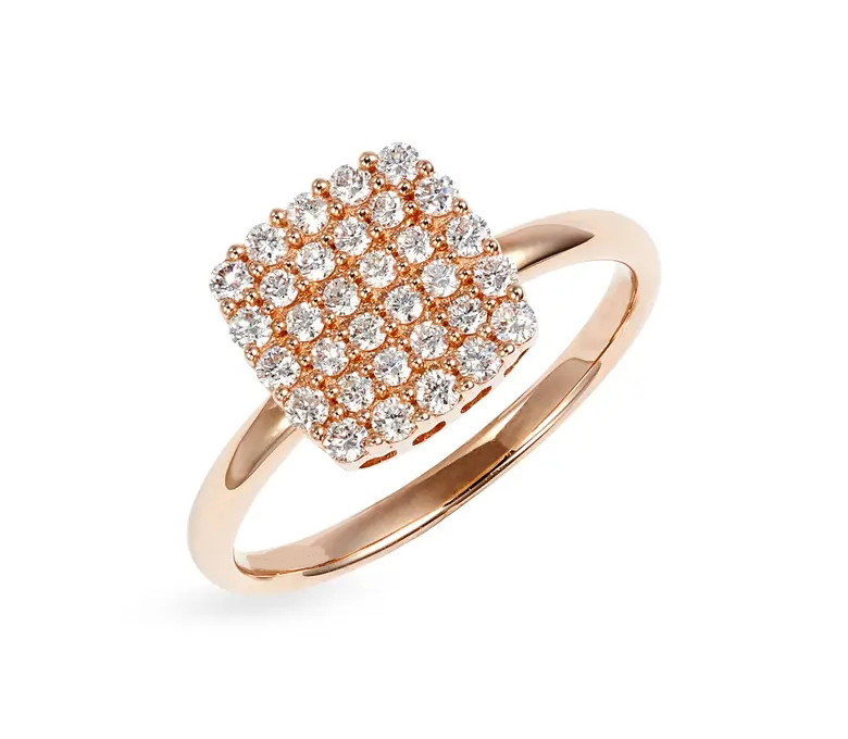 2024 Anelli Brasiliani Pave Bianco CZ Anello d'argento per gioielleria di lusso Accessoiri di moda
