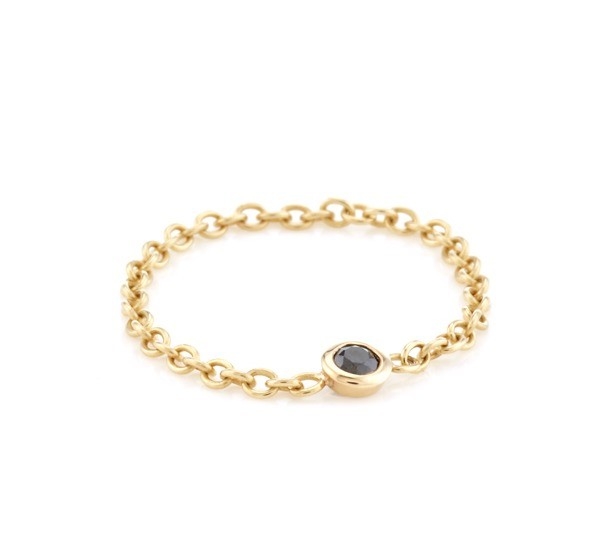 Dimensione 3mm Pietra Popolare Dorato Placcato 925 Argento Confezionamento Conca Nera CZ Catena Anello Beneficio