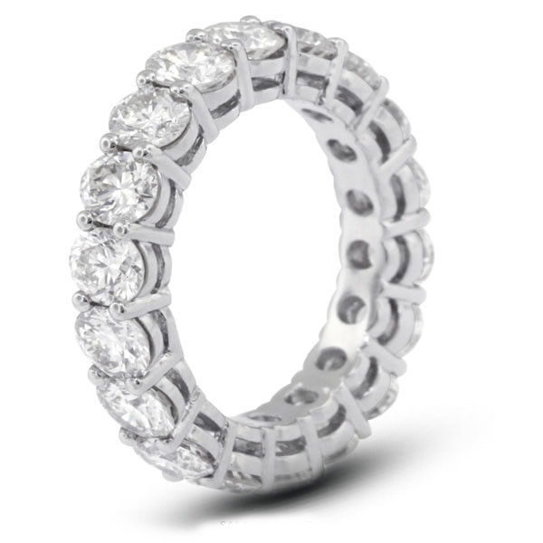 925 Sterling Silver 4mm CZ Eternity Band Anello Eco-Friendly Sì Rivestimento Oro Rosa