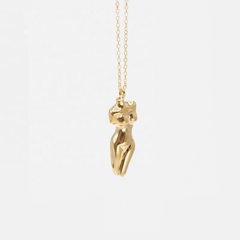 925 Sterling Silver Venus Corpo di donna pendente collana personalizzabile per il tuo abito