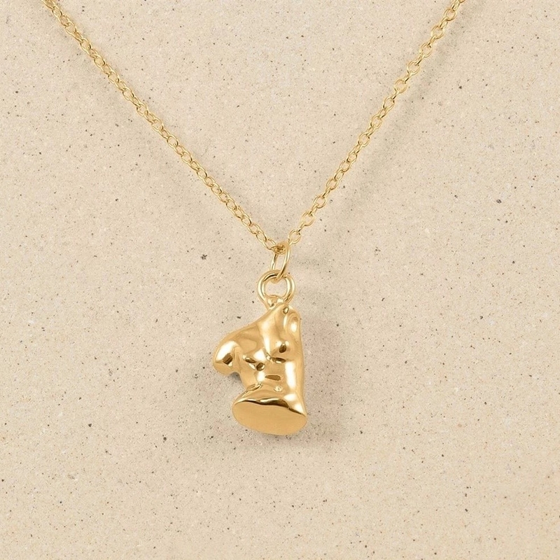 Venere femminilità 18K oro placcato 925 Sterling argento riempito pendente collana per la festa