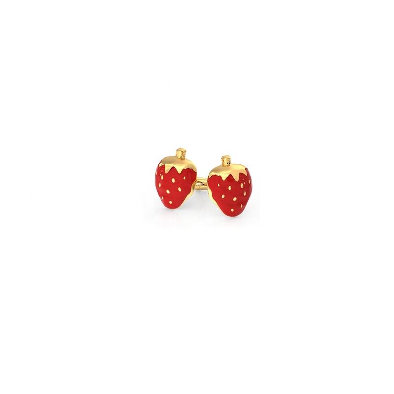 Orecchini per bambini 925 Sterling Silver Strawberry Stud 92,5% Purezza