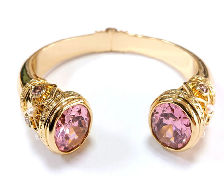 Infissi in ottone braccialetti braccialetti cuffetti gioielli granati pietre argento gioielli luccicanti CZ