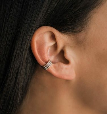 Gioielli per orecchie in argento sterling