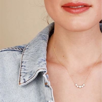Collare in oro di 18 carati di rodio donna 1,2 mm di oro bianco