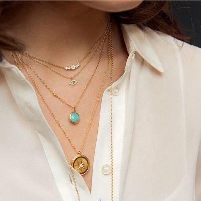 Collare di pietre preziose di rubino placcato in oro 925 Sterling Silver con catena di cavi