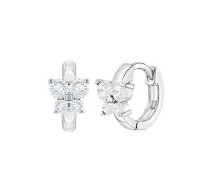 Sapphire Cubic Zircon Butterfly Huggies orecchini per occasione regalo