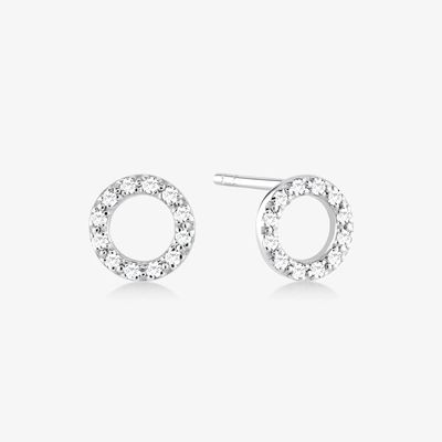 Orecchini in oro 18K 925 Sterling Silver Classic Stud per ragazze Accessori di moda