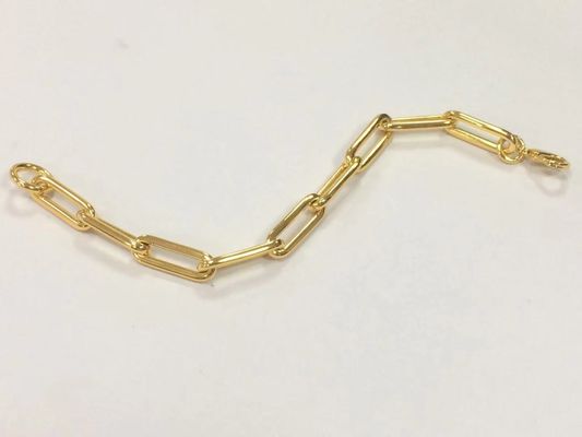 Braccialetto in ottone più spessa 18K Catena d'oro per uomini e donne in varie lunghezze di Karen