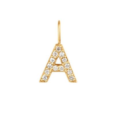 Nickel Free 925 Sterling Silver Letter Un Colletto Di diamanti