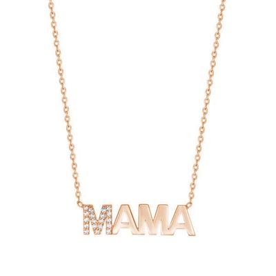 Fidanzamento 2022 Unico MAMA 18K Oro all'ingrosso Giorni della mamma Regali 925 Sterling Colletto d'argento Gioielli