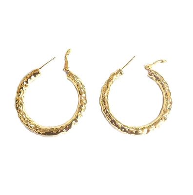 18K Oro giallo placcato Cerchio di cerchio in ottone Tessitura Superficie Cerchi di cerchio in ottone