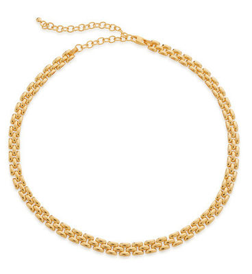 18K oro placcato donna moda più spessa catena di ottone pendenti collane